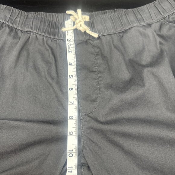 Pact Womens Gray Daily Twill Organic Cotton Elastic Waist Cropped Pants Sz L - Picture 12 of 14